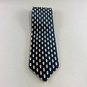 Fanstyle Blue / White Circle Men's Tie 4" x 61"